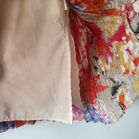 TRIBAL pleated colorful skirt - Picture 3 of 5